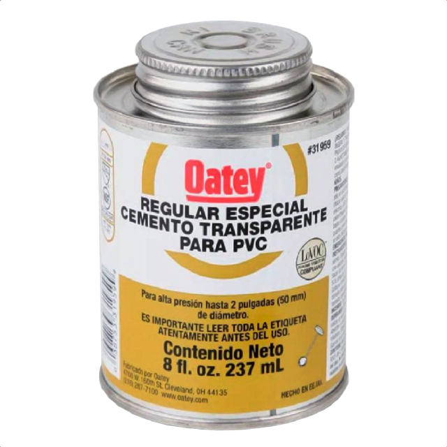 PEGAMENTO PVC DORADO (1/8) - OATEY 473 ML - 16 ONZAS