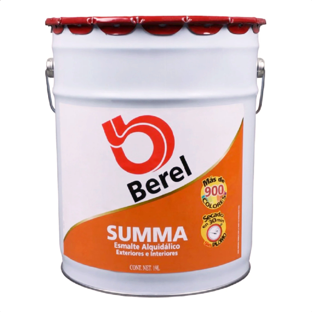 Steel Mart: PINTURA BEREL SUMMA BLANCO 623 CUBETA (19 L)