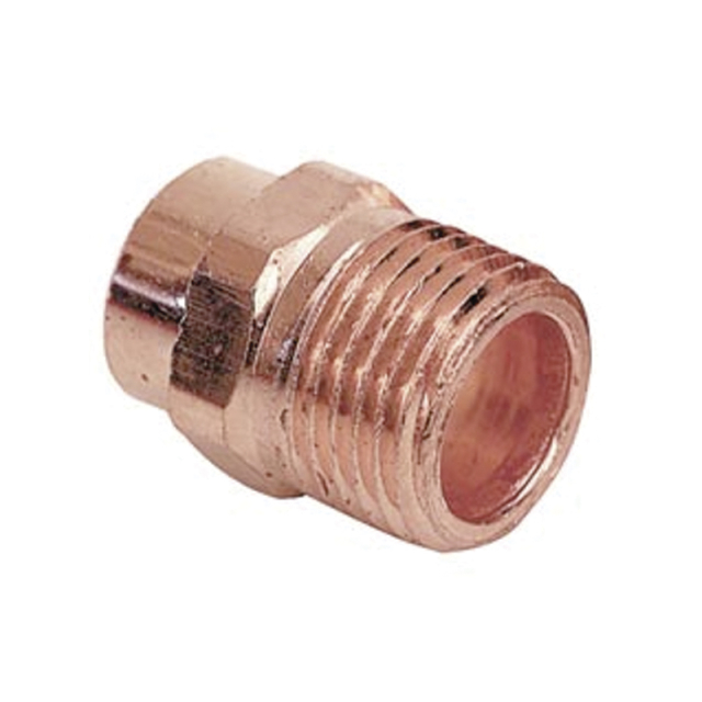 Steel Mart: CONECTOR MACHO DE COBRE ROSCA EXTERIOR 3/4" (10238)