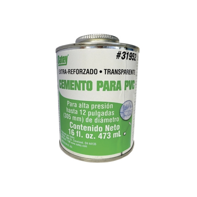 PEGAMENTO PVC EXTRA REFORZADO TRANSPARENTE ETIQUETA VERDE 473ML 36