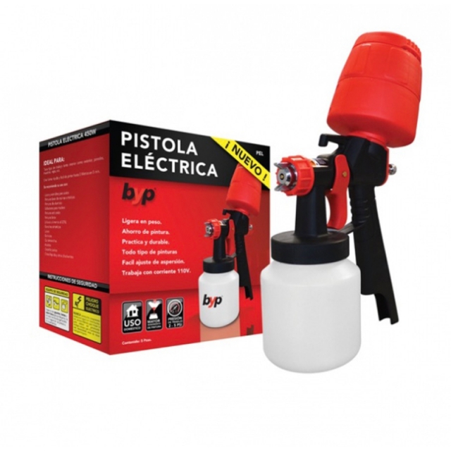 Pistola Electrica Hvlp 450w 110v 900ml Pintura Pel Byp – Ferreabasto