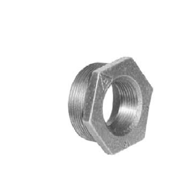 REDUCCION BUSHING GALVANIZADA HIERRO MALEABLE  1/2" X 1/8"