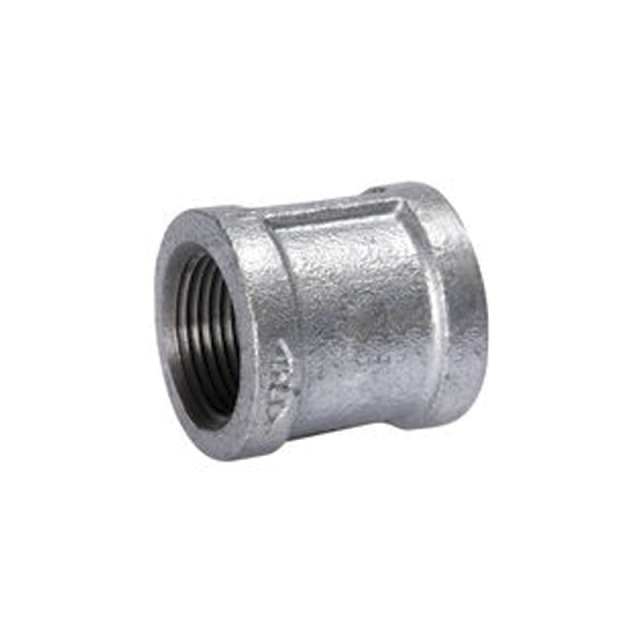 COPLE GALVANIZADO HIERRO MALEABLE REFORZADO 150 LB  1-1/2"