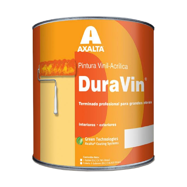 PINTURA DUPONT/AXALTA VINIL ACRILICA DURAVIN NEGRO 4 LT