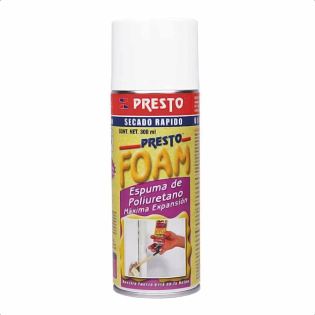 ESPUMA POLIURETANO PRESTO 300 ML