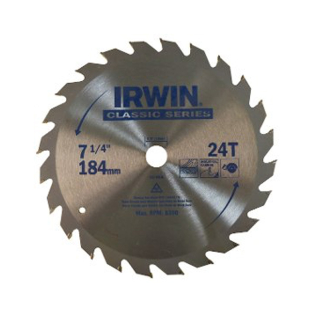 DISCO IRWIN DE CARBURO TUNGSTENO 7-1/4", 24 DIENTES (15130)