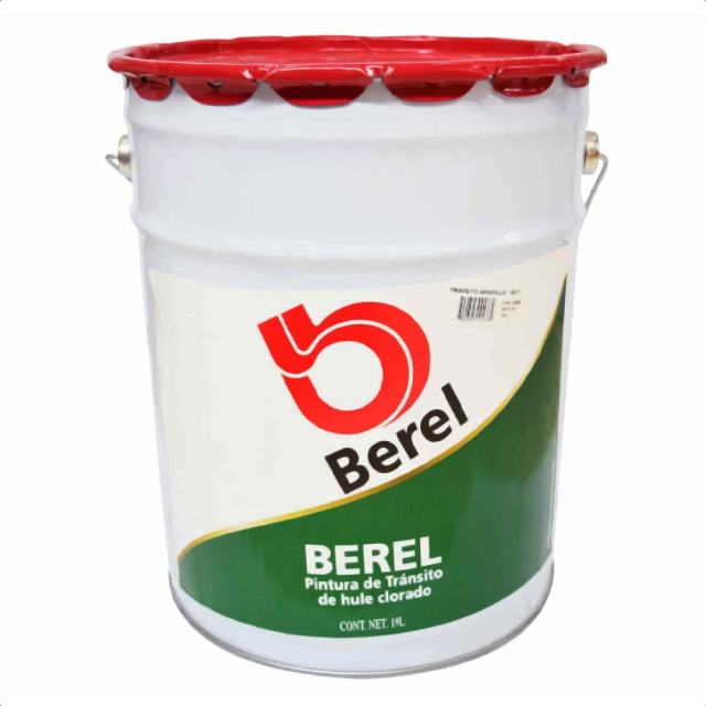 PINTURA BEREL AMARILLO TRANSITO 17 CUBETA (19 L)