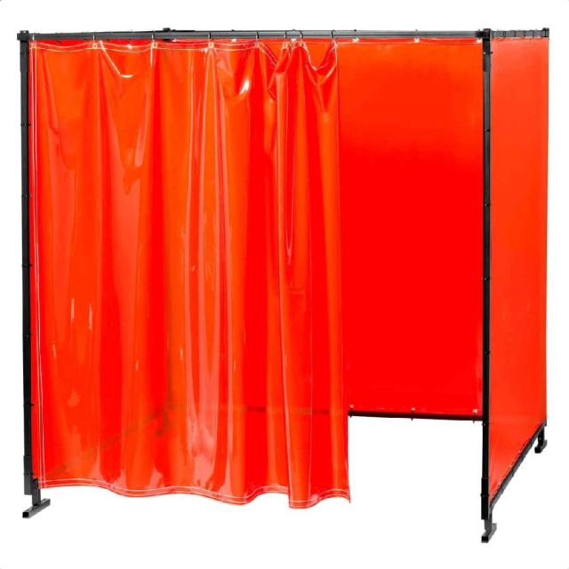 CORTINA DE PROTECCION PARA SOLDAR NARANJA (6 X 8 FT)