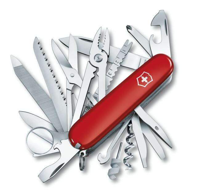 HERRAMIENTA VICTORINOX SWISS CHAMP ROJA, 33 USOS (1.6795)