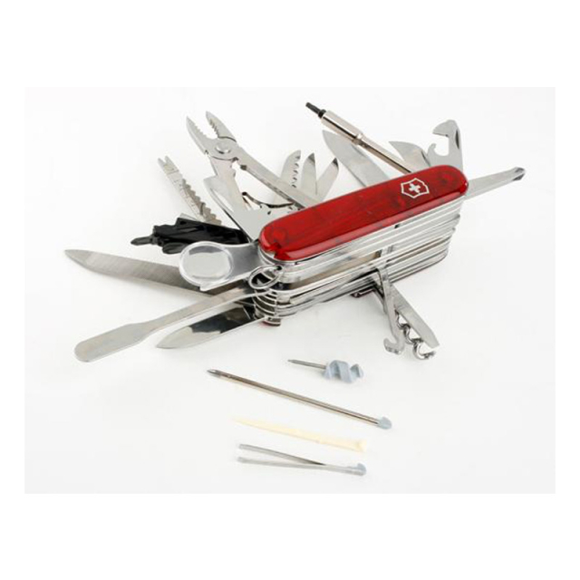 HERRAMIENTAS VICTORINOX CYBER SWISS CHAMP XLT ROJA, 50 USOS (1.6795.XLT)