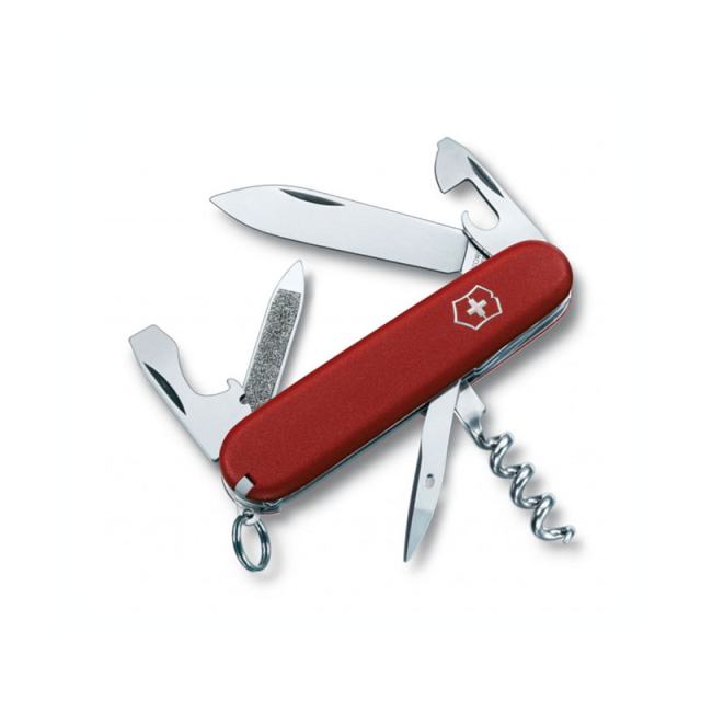 HERRAMIENTA VICTORINOX SPORTSMAN ECONOMY ROJO MATE, 13 USOS (0.3803)