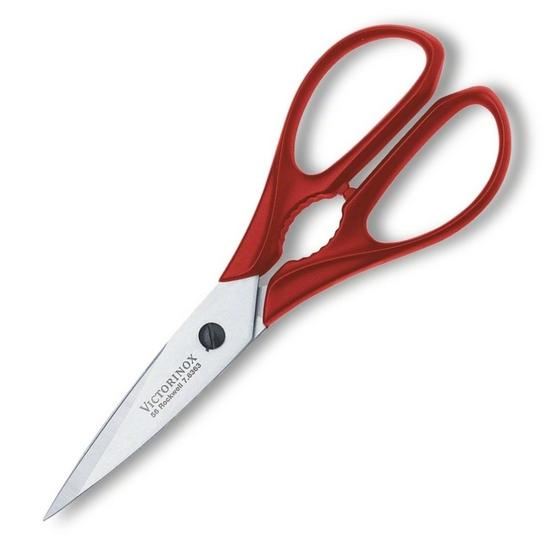 TIJERAS VICTORINOX P/COCINA, MANGO NYLON ROJO (7.6363)