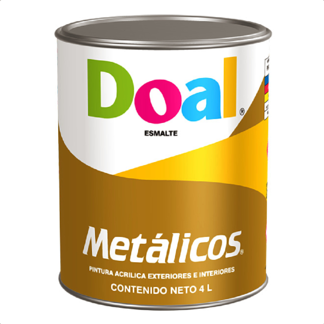 PINTURA DOAL METALICA DUCADO LITRO