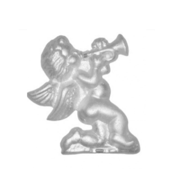 FIGURA DE ALUMINIO ANGEL DE TROMPETA CHICO