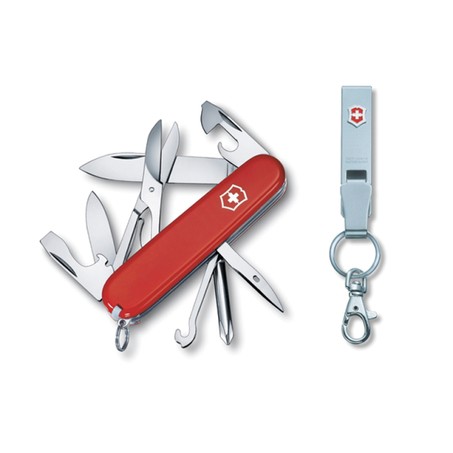 PAQUETE VICTORINOX SUPER TINKER MAS LLAVERO ITALIA 1.47PA9