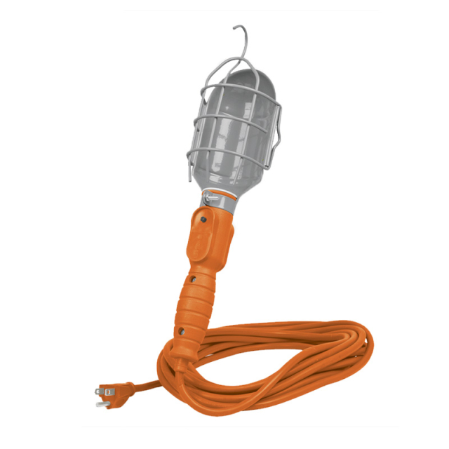 EXTENSION P/FOCO NARANJA 8 MTS, C/CASCO METALICO (VOLTECK) (LAT-8M)