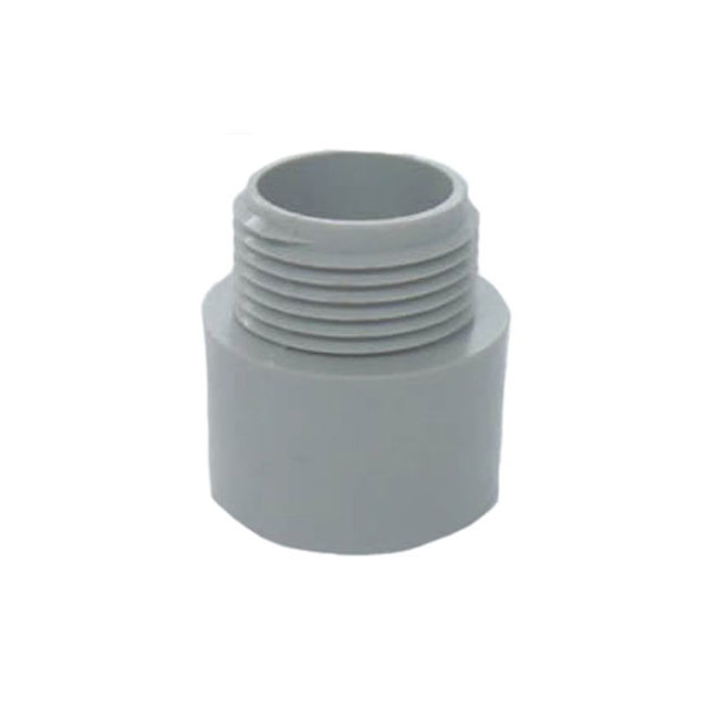 CONECTOR CONDUIT PVC GRIS R/EXT 1/2"