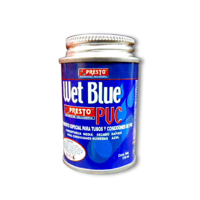 PEGAMENTO PVC WET BLUE PRESTO 118 ML