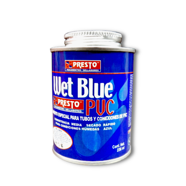 PEGAMENTO PVC WET BLUE PRESTO 236 ML