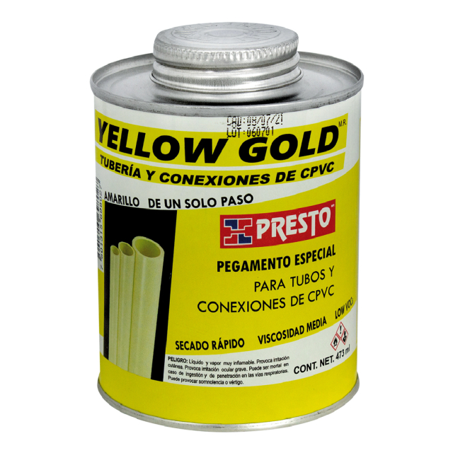 PEGAMENTO CPVC FLOWGUARD GOLD PRESTO 473 ML