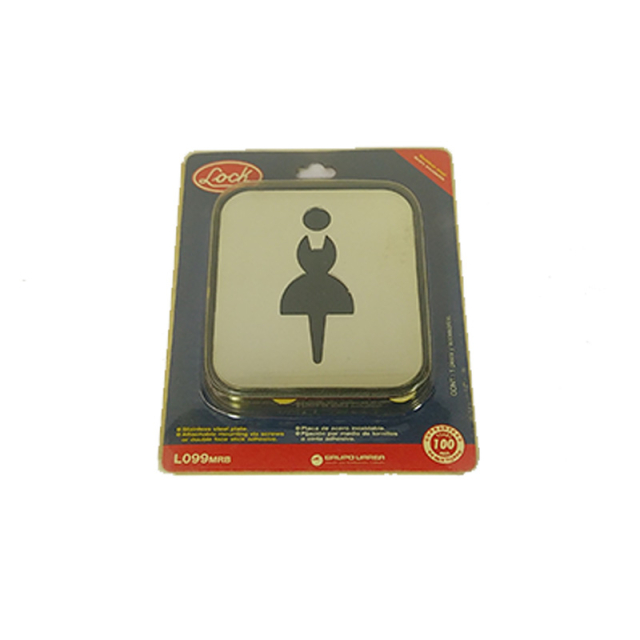 SENALAMIENTO MUJER DE ACERO INOX. (L099MRB)