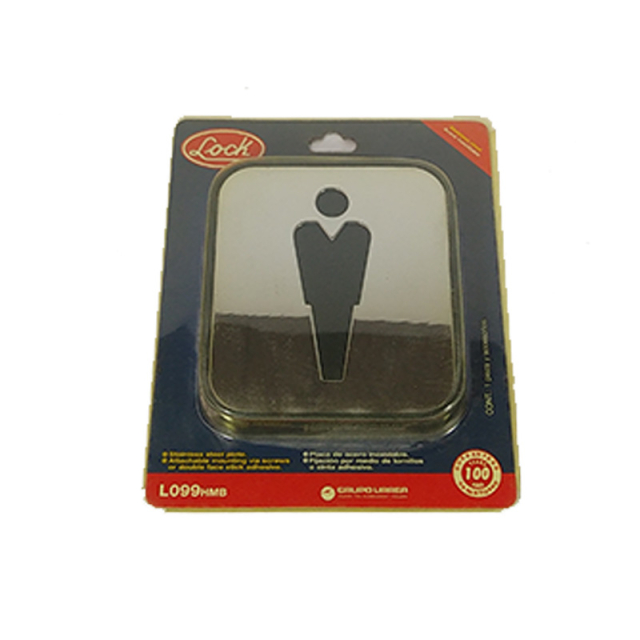 SENALAMIENTO HOMBRE DE ACERO INOX (L099HMB)