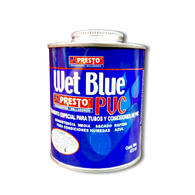 PEGAMENTO PVC WET BLUE PRESTO 473 ML