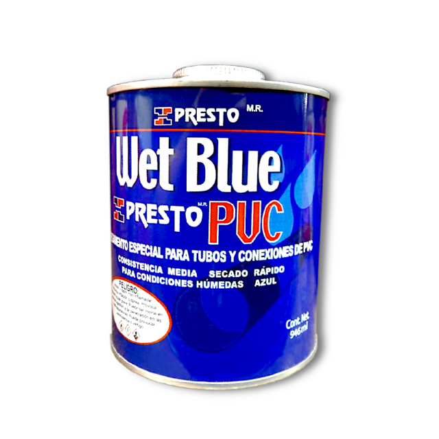 PEGAMENTO PVC WET BLUE PRESTO 946 ML