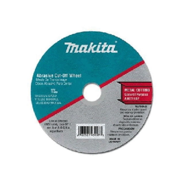 DISCO MAKITA P/CORTE DE INOX. PLANO  4-1/2" X 3/64" X 7/8" # B12457