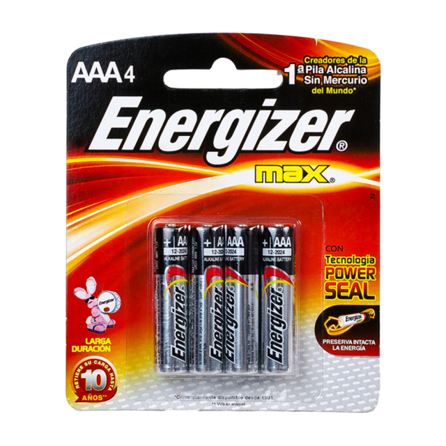 PILA ENERGIZER "AAA" BLISTER 4 PZAS (E92BP-4)