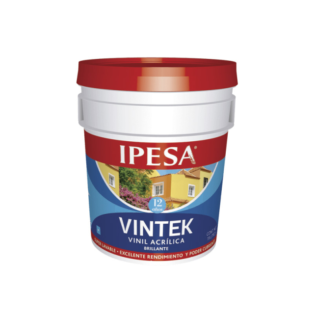 PINTURA IPESA VINIL ACRILICA VINTEK BLANCO 700 CUBETA 19 LT.