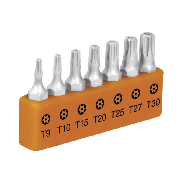 JUEGO TRUPER 7 PUNTAS TORX CON SEGURO 1" (P7-15TS) (17797)