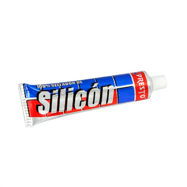 SILICON PRESTO 100% BLANCO TUBO 070 GRS