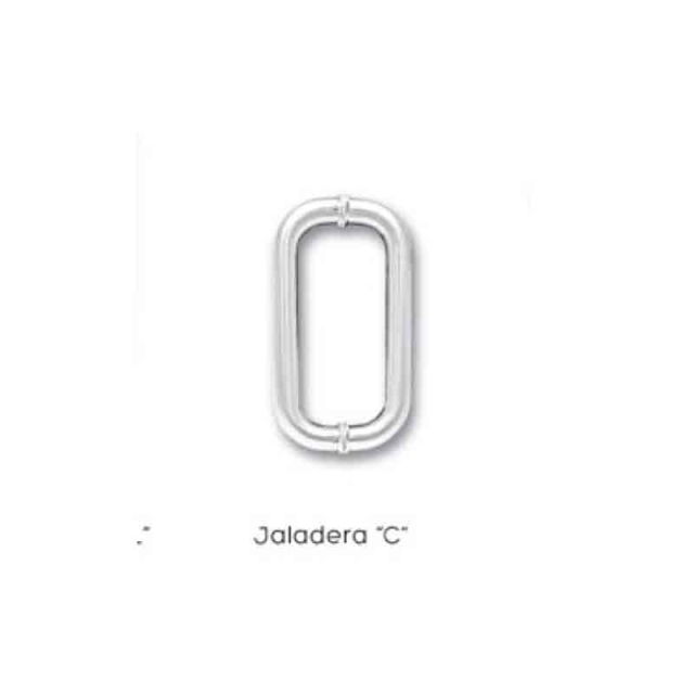 JALADERA DEXTER TIPO "C" 32MM-450MM-418MM ACERO INOX. SATINADO (2211)