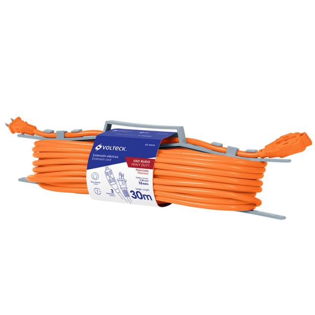 EXTENSION ELECTRICA VOLTECK 16/2 X 20M (ER-20X16) (48049)