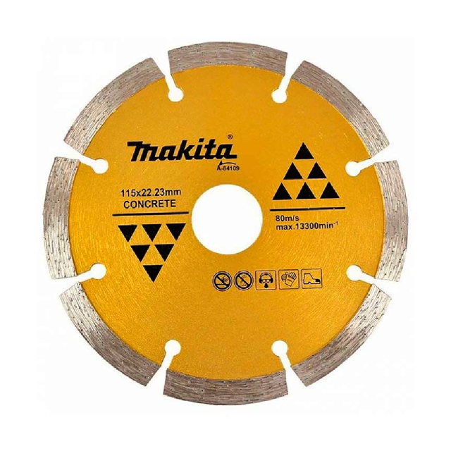 DISCO MAKITA DE DIAMANTE SEGMENTADO 4-1/2" P/CONCRETO # A84109