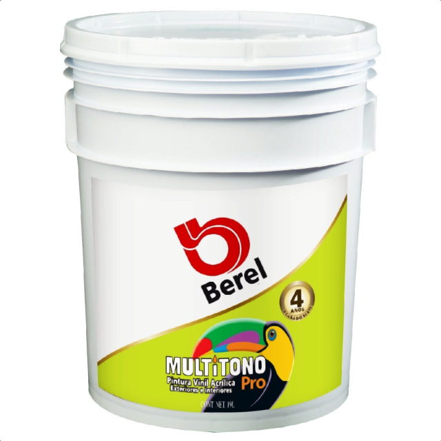 PINTURA BEREL MULTITONO PRO BLANCO 4723 CUBETA (19 L)