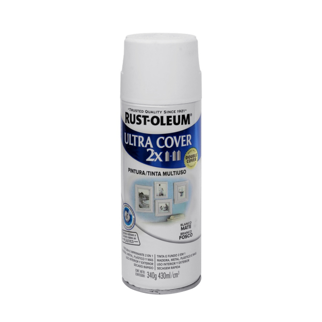 PINTURA AEROSOL RUST-OLEUM ULTRA COVER 2X BLANCO MATE (262152)