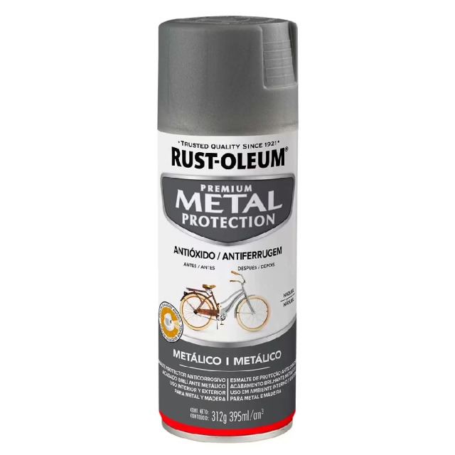 PINTURA AEROSOL RUST-OLEUM ESMALTE ANTIOXIDO METAL PROTECTION NIQUEL METALICO (351512)