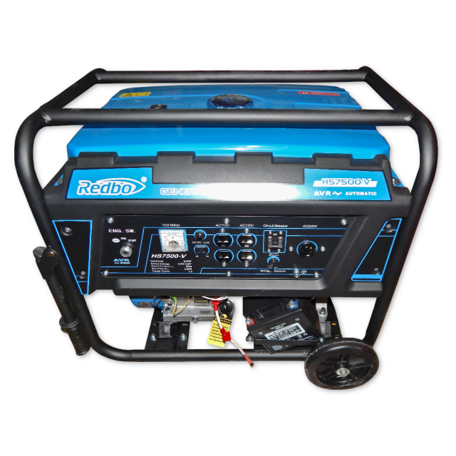 GENERADOR REDBO 6500W 15 HP 110/220V 60HZ 25 LTS (HS7500-V)