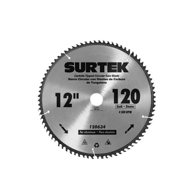 DISCO SURTEK P/CORTE MADERA, 60 DIENTES, 10" X 1-3/16 (120622)